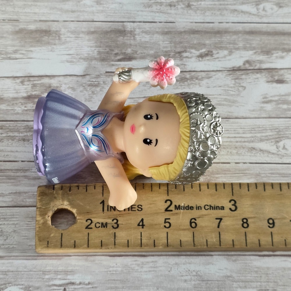 Fisher Price Little People Glinda Figure Wicked Movie 3" Good Witch Toy - Picture 4 of 4